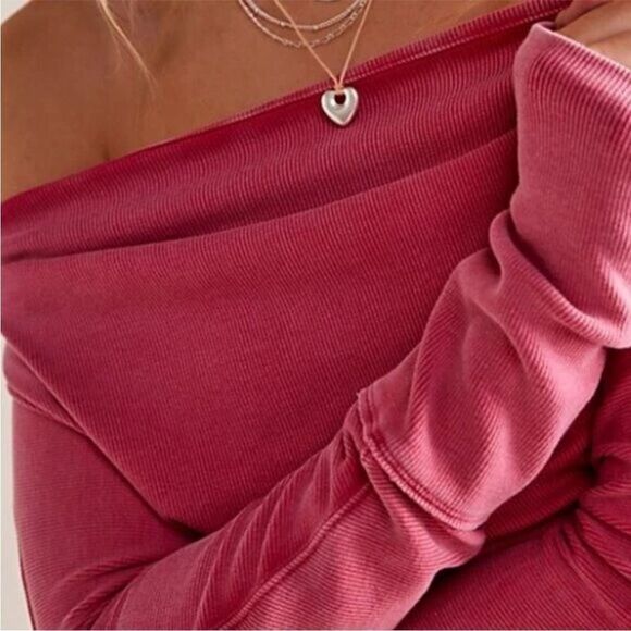 NWOT Free People Gigi Long Sleeve Top - Picture 3 of 10